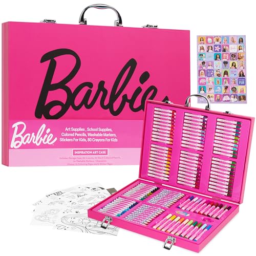 Barbie coffret de dessin fille pour s'amuser le mercredi après-midi