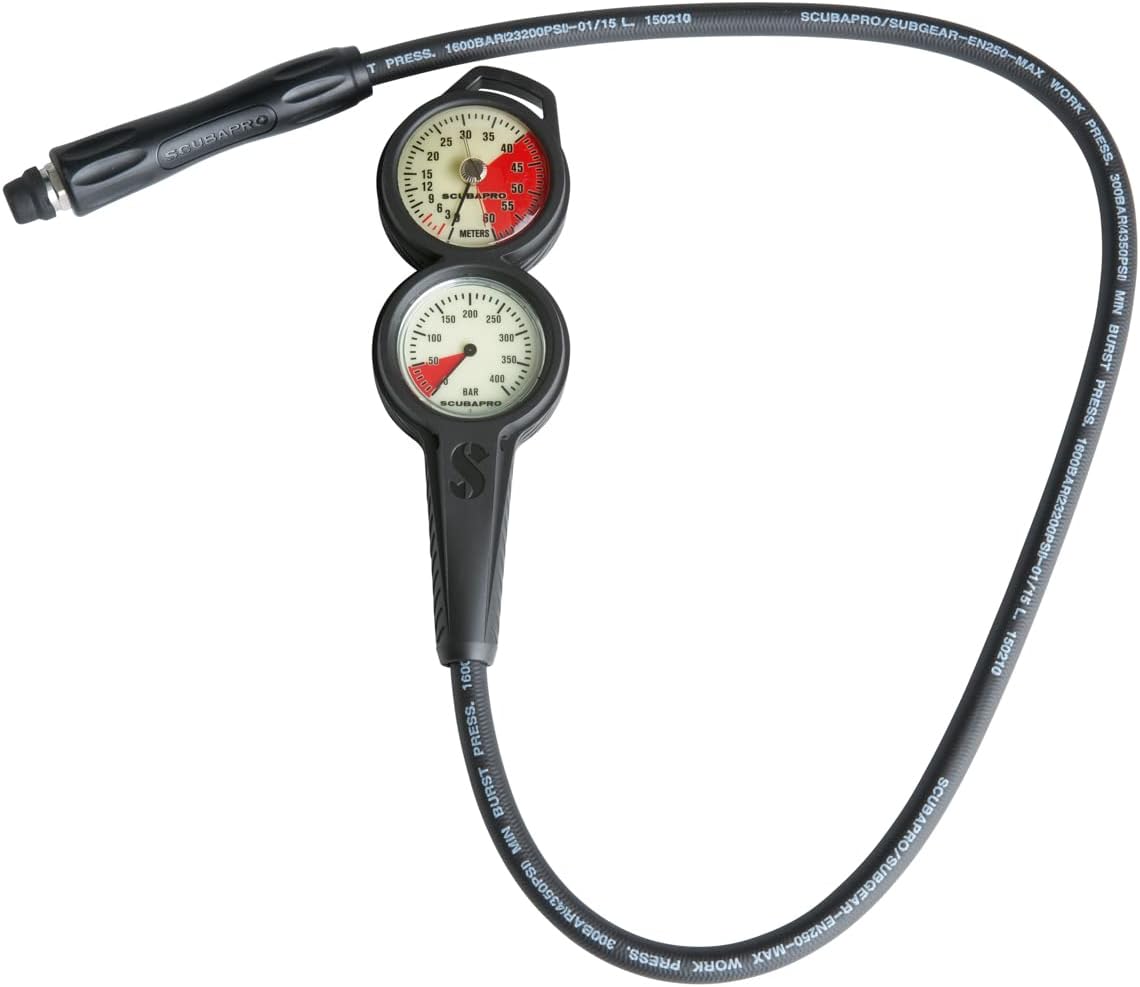 SCUBAPRO 2Gauge Inline Diving Console with Pressure Gauge