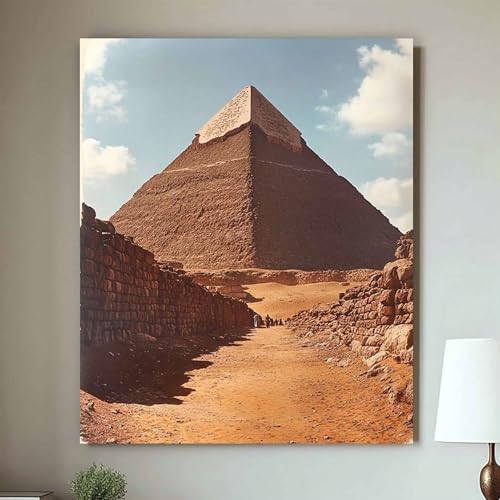 Affiche murale Égypte vintage en toile 80x120cm pour créer une ambiance désertique dans votre salon