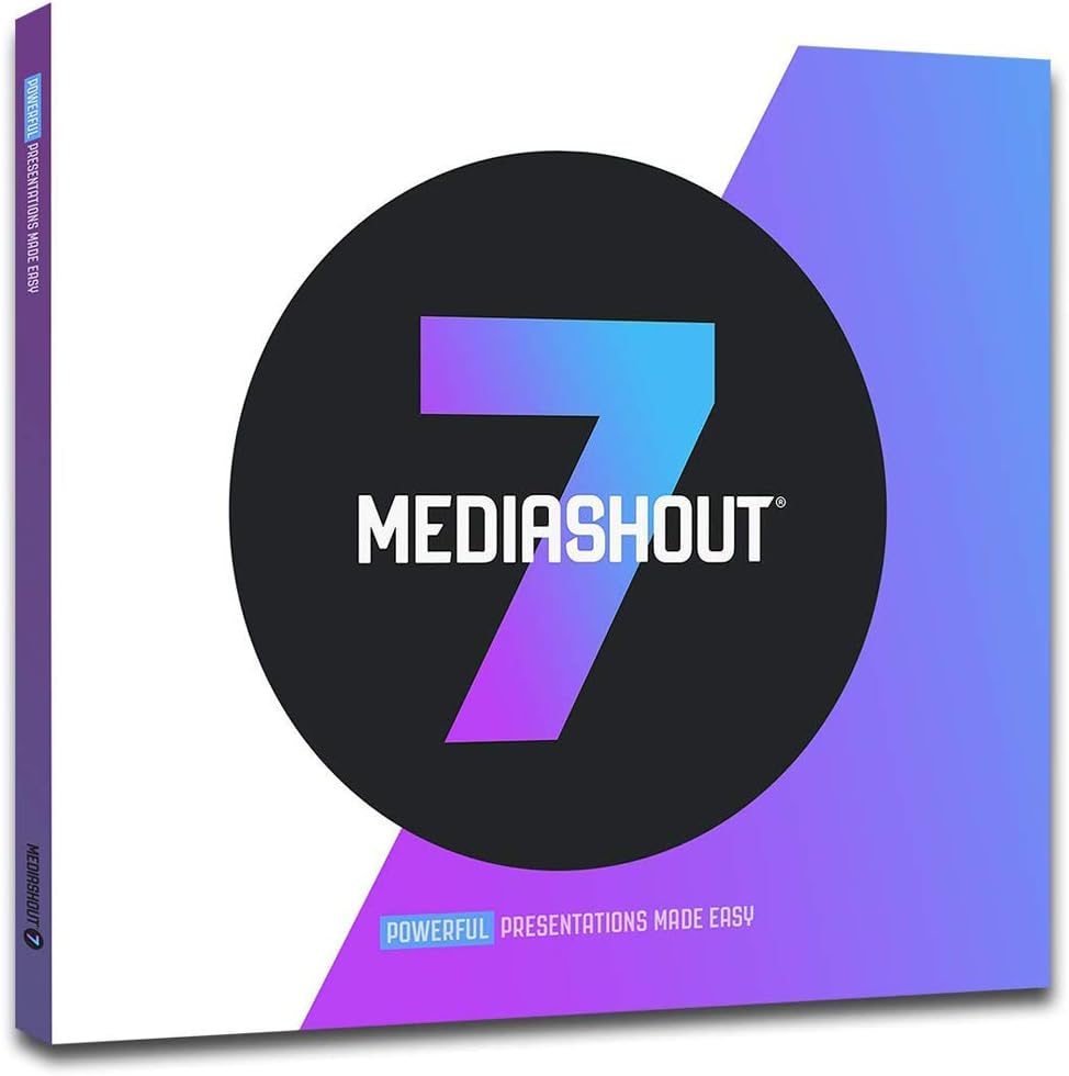 MediaShout 7 Worship and Ministry Presentation Software with Unlimited Site License at Single Location (Windows)