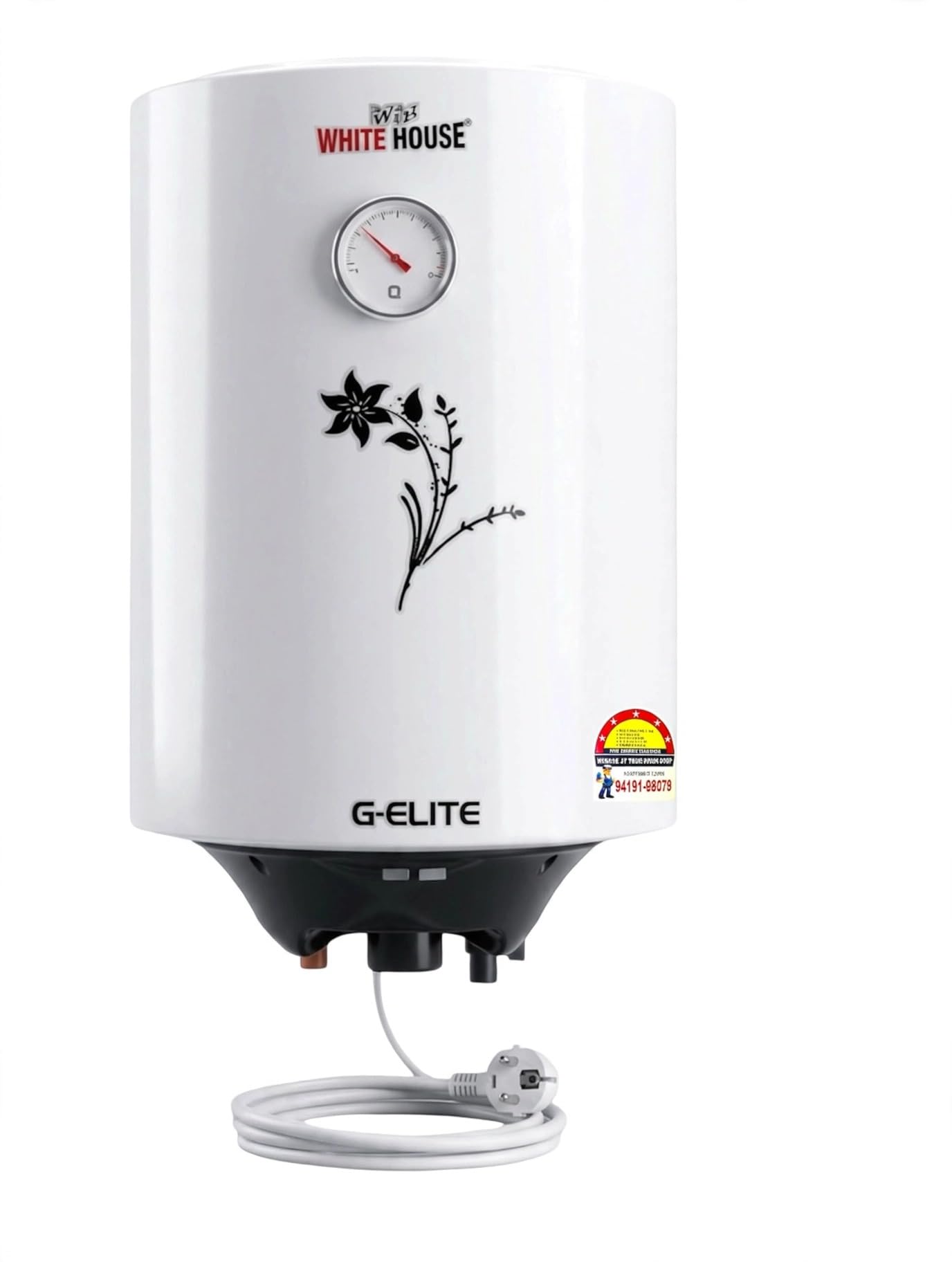 G-Elite 5-Star Rated Storage Water Heater (Geyser) with Temperature Dial and Elegant Floral Design(50 ltr)-image-35