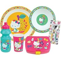 Fun House - Juego de vajilla de Hello Kitty para niños de 3 años