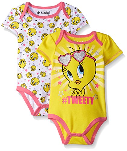 Tweety Bird Girls' Value Pack Bodysuits