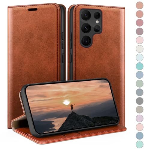 Coque Samsung S24 Ultra anti-RFID etui cuir premium a fentes cartes