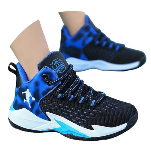 Zapatillas Niño 27   Zapatillas De Baloncesto Ligeras Y Transpirables para Niños Y Jóvenes Calzado Deportivo Informal para Correr Cómodo Y Duradero