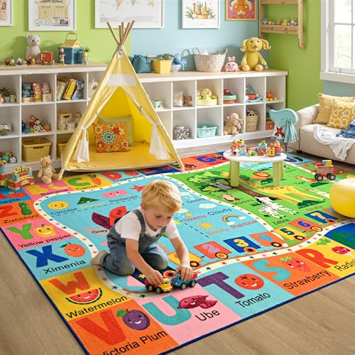Tapete educativo para niños 4x6 ft miniatura 6