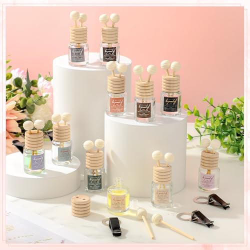 Image of Cinnvoice 30 Pcs End of Year Teacher Appreciation Gifts Bulk, Empty Car Diffuser Bottles with Vent Clip, Refillable Essential Oil Car Air Freshener Gifts for Teacher Coworker Team Staff (Proud)