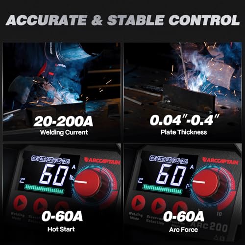 ARCCAPTAIN 200A Stick/Lift TIG Welder