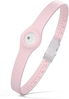 Divoti CGM Continuous Glucose Monitor Sensor Cover Armband Compatible with Freestyle Libre 3, Trim-to-fit Adjustability - Baby Pink