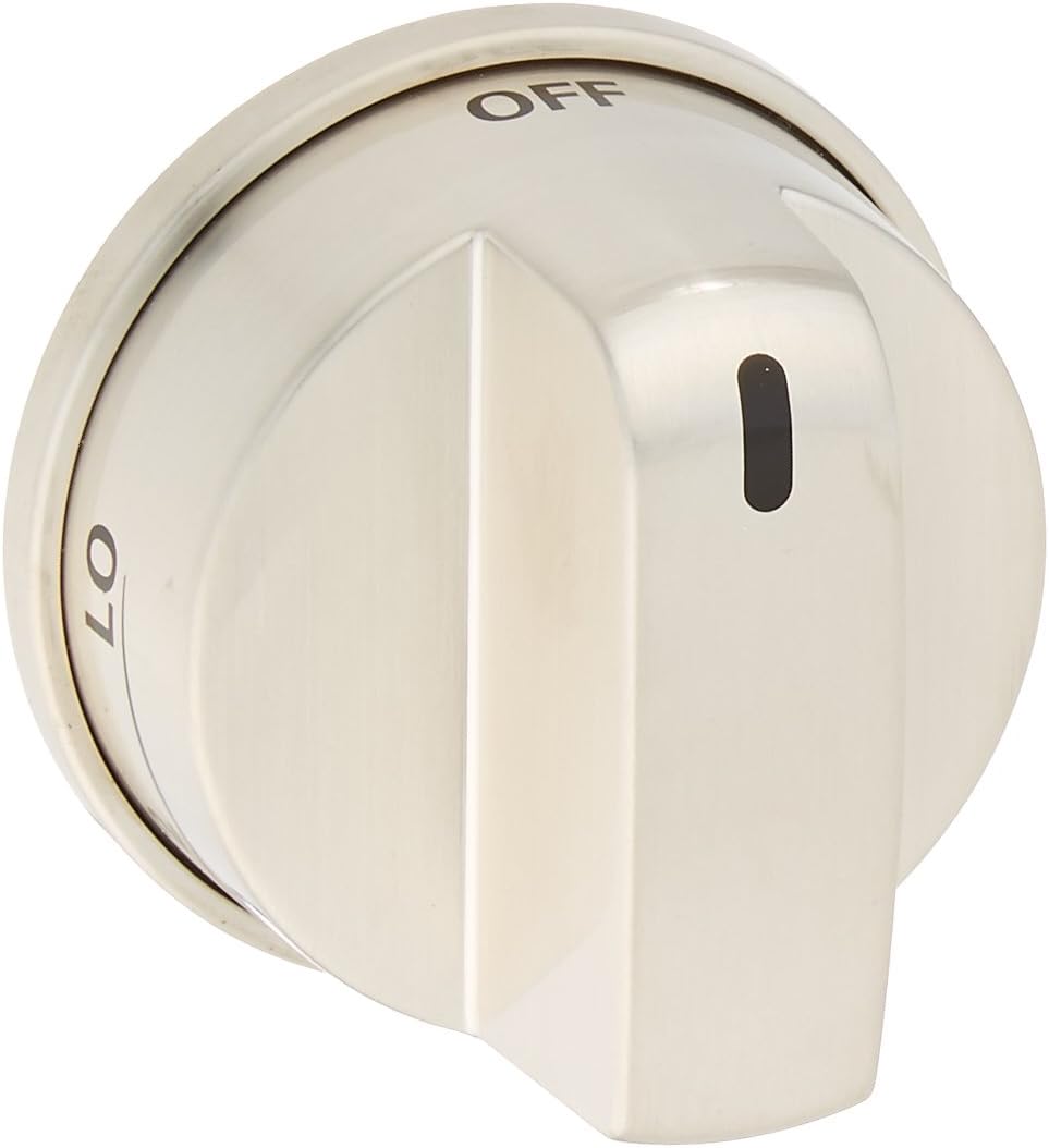 Genuine LG EBZ37189611 Gas Range Burner Control Knob, Stainless Steel