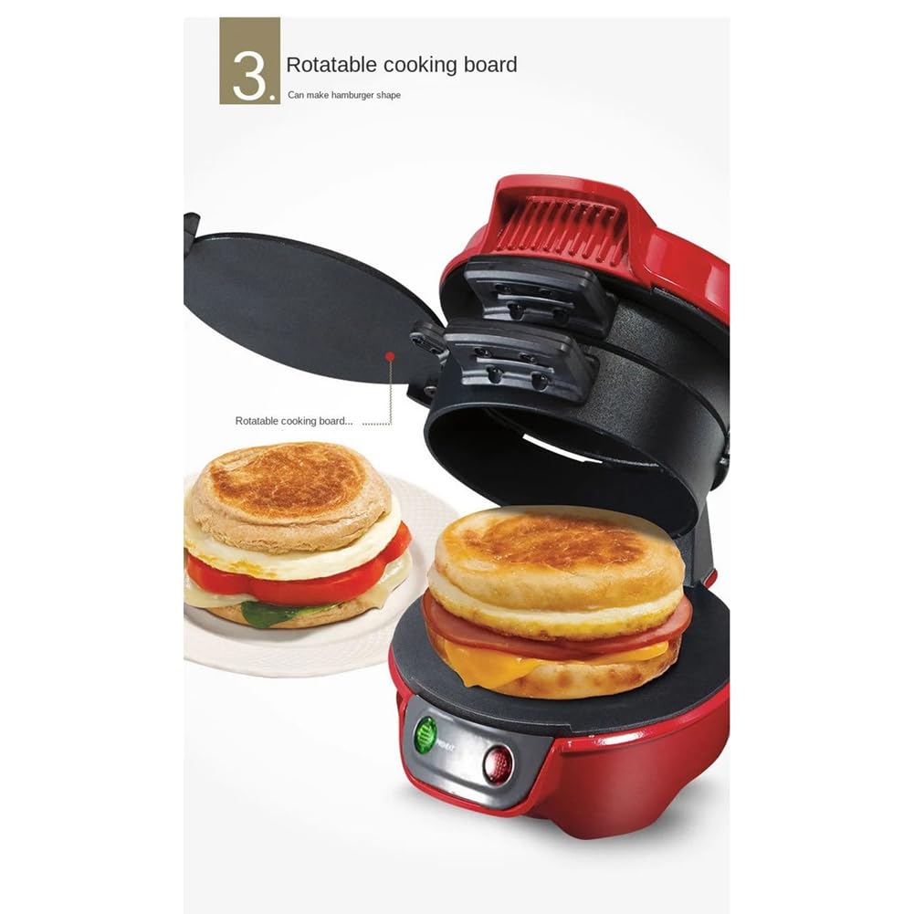 Pressa per hamburger Hamburger Patty Maker antiaderente multifunzione hamburger frittata bistecca pranzo sandwich macchina presa UE facile da usare