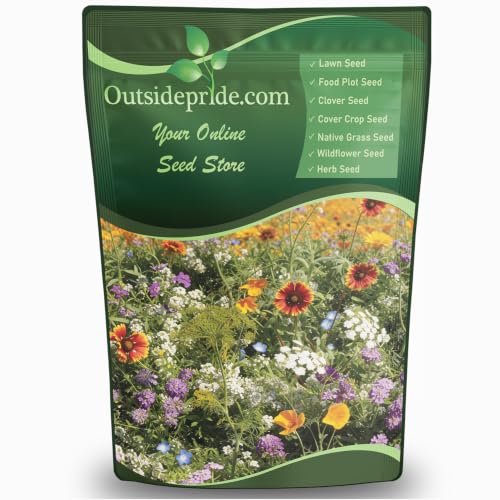 Outsidepride Insectary Wildflower Seed Mix - 1/4 lb Combination of Deep-Rooted Perennial & Fast Growing Annual Wildflower Seeds for Attracting Beneficial Insects & Enhancing Biodiversity