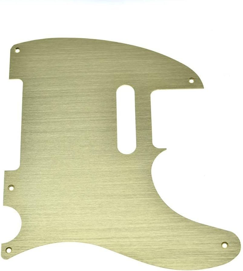 Dopro Metal Aluminum Anodized Vintage 5 Hole Tele Pickguard for American/Mexican FD Telecaster Gold