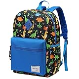 Chase Chic Kinderrucksack Jungen, Leichter und Süßer Dinosaurier-Schulrucksack mit Brustgurt, Geeignet für Kinder ab 3 Jahren