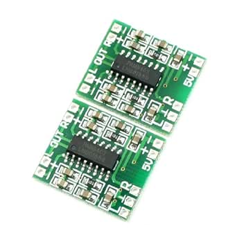 sourcing map Super Mini PAM8403 2 * 3W D Class Digital Amplifier Board 2.5-5V USB Power 2PCS