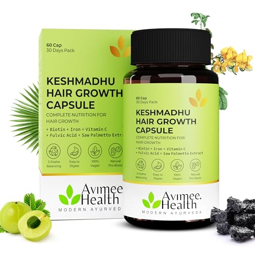 Image of Avimee Herbals Male Pattern Baldness Kit | Keshpallav Oil (100ml)+ Hairtonic PV 1 (100ml) + Keshmadhu 60 Capsules | Hair Serum for Hair fall Control | Nourishes the scalp & Strengthens hair roots