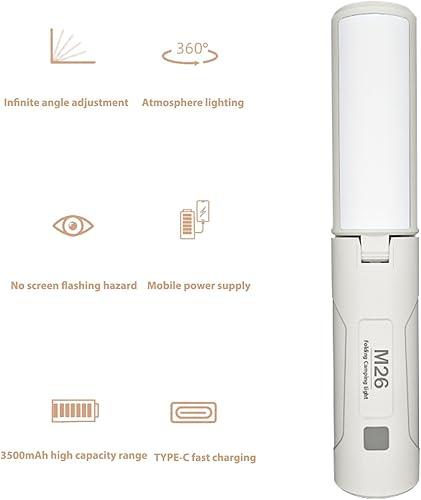 Miniatura 3 de Linterna de campamento, luces magnéticas portátiles para acampar con 3 modos, con batería recargable de 3500 mAh, linternas impermeables IP44,