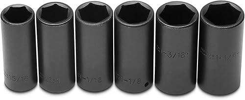 Miniatura 2 de Juego de llaves de vaso de impacto profundo de 1/2" de 15 piezas - 6 puntos