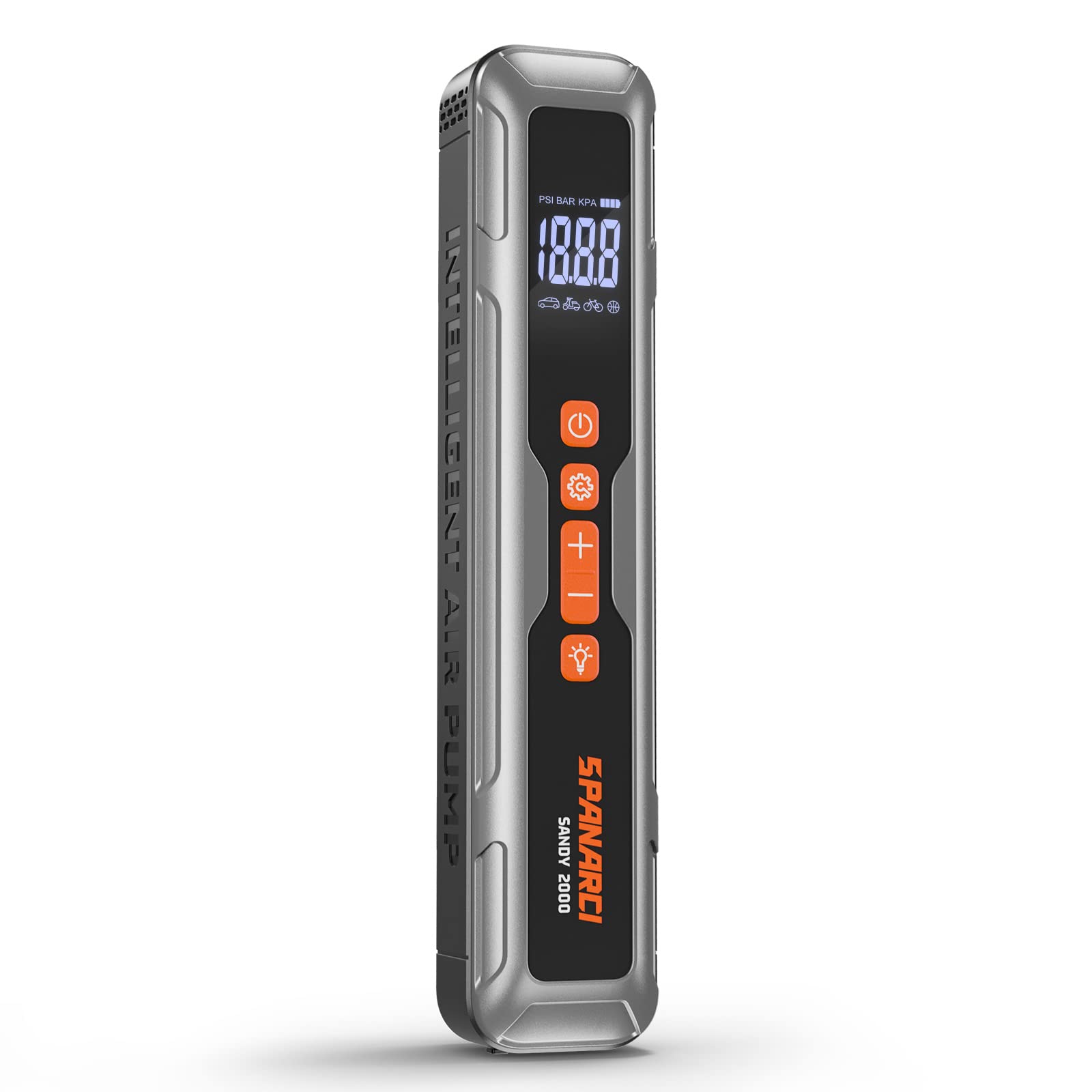 PowrunSPANARCI S1 3-Pack Safety Triangles & Sandy 2000 Rechargeable Tire Inflator