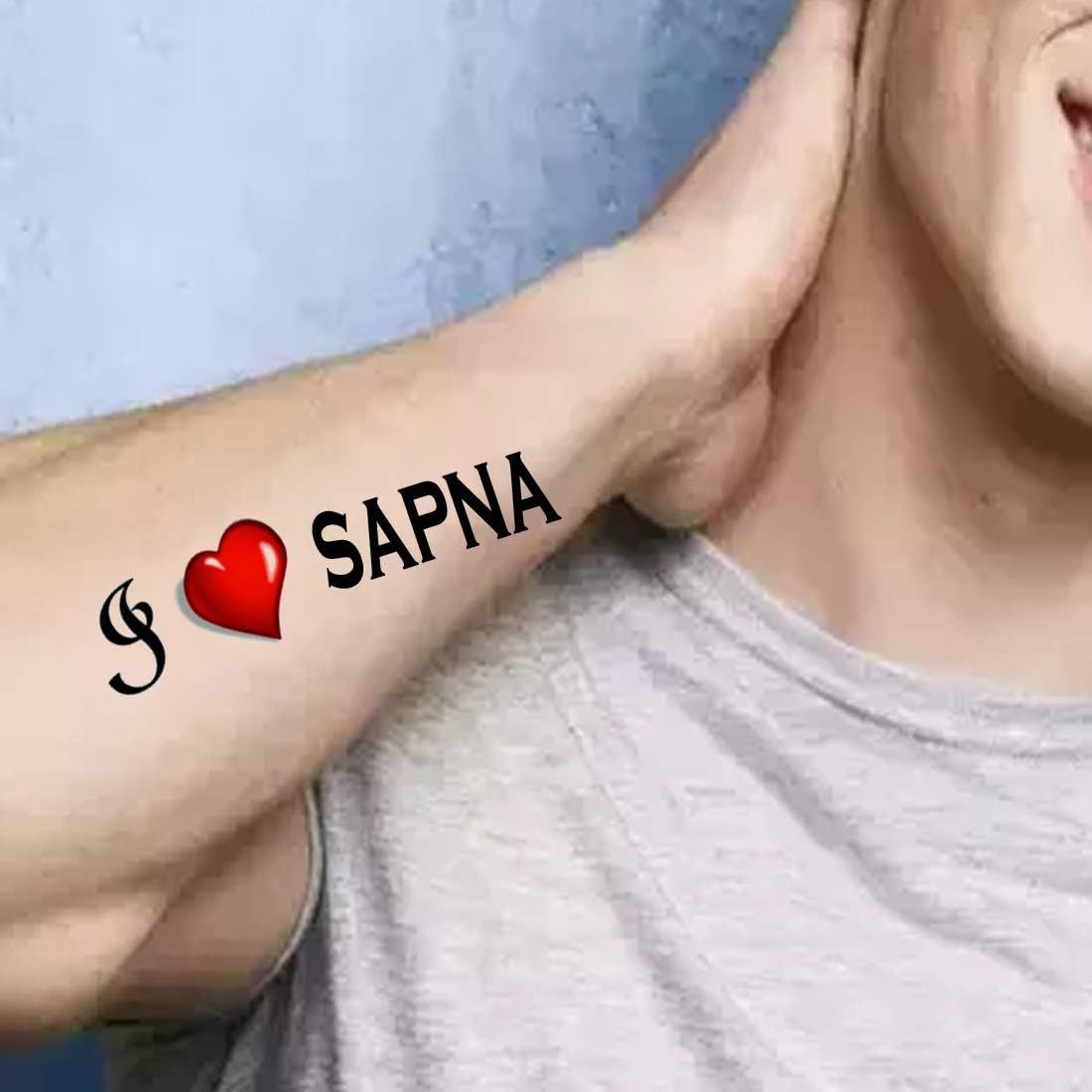 Temporary Tattoowala A To Z Name TemporarayTattoo Stickers For Male And Female Fake Tattoo Waterproof body Art 2