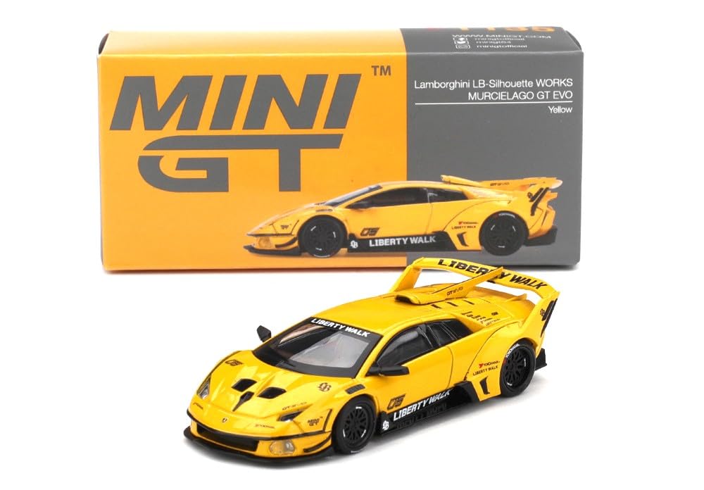 LBWK限定 MINIGT ランボルギーニ ムルシエラゴ GT EVO イエロー MINI GT Libertywalkムルシエラゴ GT Evoイエロー - メルカリ