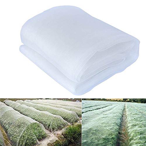 HXIANG 2X5M Protect Planter Insect Bird Net White Mosquito Netting Bug Hunting Barrier Mesh Net Garden Orchard Pest Control Tools