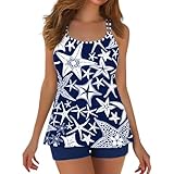 Tankini Shorty Maillot De Bain Femme Bikini Sexy Hot Sexuel Short Grande Taille des Ensemble Lingerie 2 Pieces Bresilien Maillots Deux Pièces Transbronzant Jupette String Robe sans Bretelles