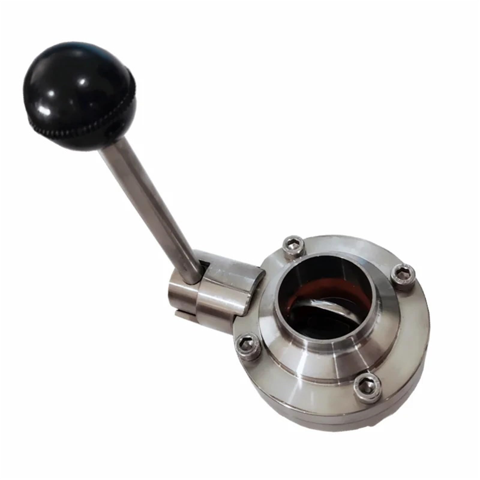 Peqyuacte One Color Sanitary Butterfly Valve Stainless Steel 304 Homebrewing Butterfly Valve 2Inch For Home Brew Butterfly Valve(45Mm)