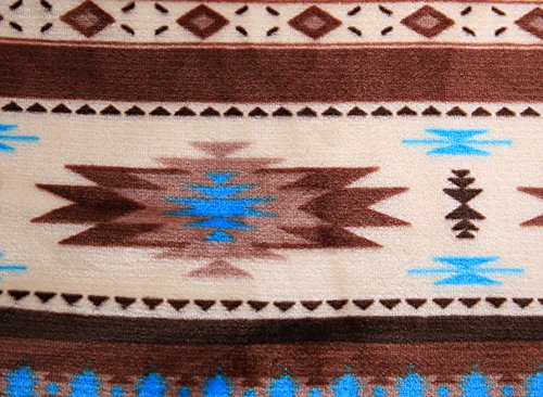 All American Collection Super Soft Ultra Comfort Plush Microfiber Solid Throw Blanket For Couch Home Bedroom Living Room (Queen, Beverly Coffee Southwest) #TOP5