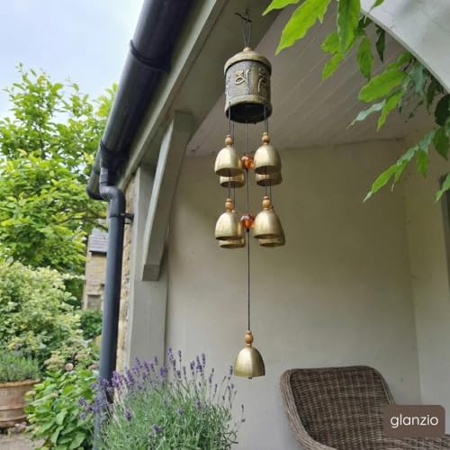 Image of Window Hanging Blessing Bell for Home | Spiritual Decorative Bell for Positive Energy, Healing Vibes & Protection | Metal Wind Chime for Good Luck & Peaceful Ambience