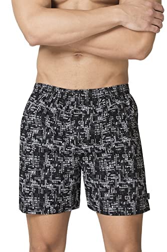 Image of Van Heusen Men Allover Print Boxer Shorts - 100% Super Combed Cotton - Pack of 2 - Functional Pockets