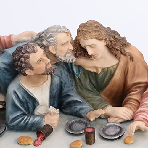Escultura Pintada La Última Cena 28.75 pulgadas miniatura 5