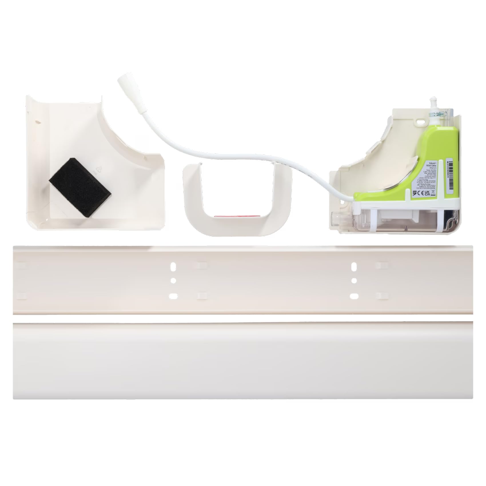 Aspen Pumps Silent+ Mini Lime FP3472/5 - Pompa Scarico Condensa con Canalina EuroSplit 80x60 mm Colore Avorio Chiaro