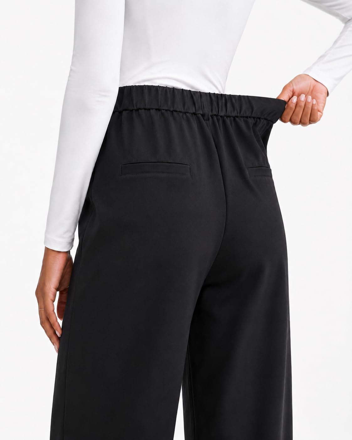 Zylioo Pantaloni da donna alti a gamba larga da donna UK pantaloni extra lunghi da donna pantaloni a gamba lunga | Pantaloni estivi a gamba larga, per il tempo libero, per tutti i giorni
