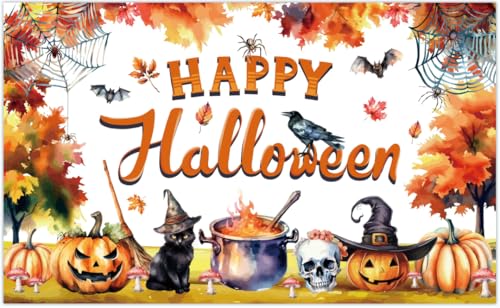 Janzone ハロウィン タペストリー 壁掛け 特大 おしゃれ 飾り付け Halloween 壁 飾り かぼちゃ 幽霊 パーティー ハロウィングッズ 室内 お店 背景 デコレーション 装飾