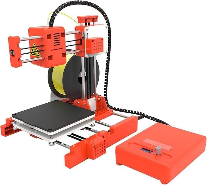 DEWIN Impresora 3D for Principiantes, Impresora 3D de Escritorio X2, tamaño de impresión de 100 x 100 x 100 mm, for educación Infantil, Enchufe de la UE