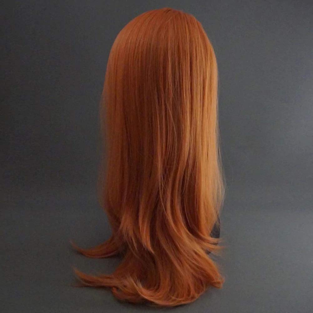 Extension per Capelli, Parrucche Lunghe E Lisce, Parrucche Sintetiche con Pizzo Frontale, Colore Arancione, per Donne Bianche, Parrucche per Cosplay/Feste, Pezzi di Capel（83 Mkd 4638-150%）