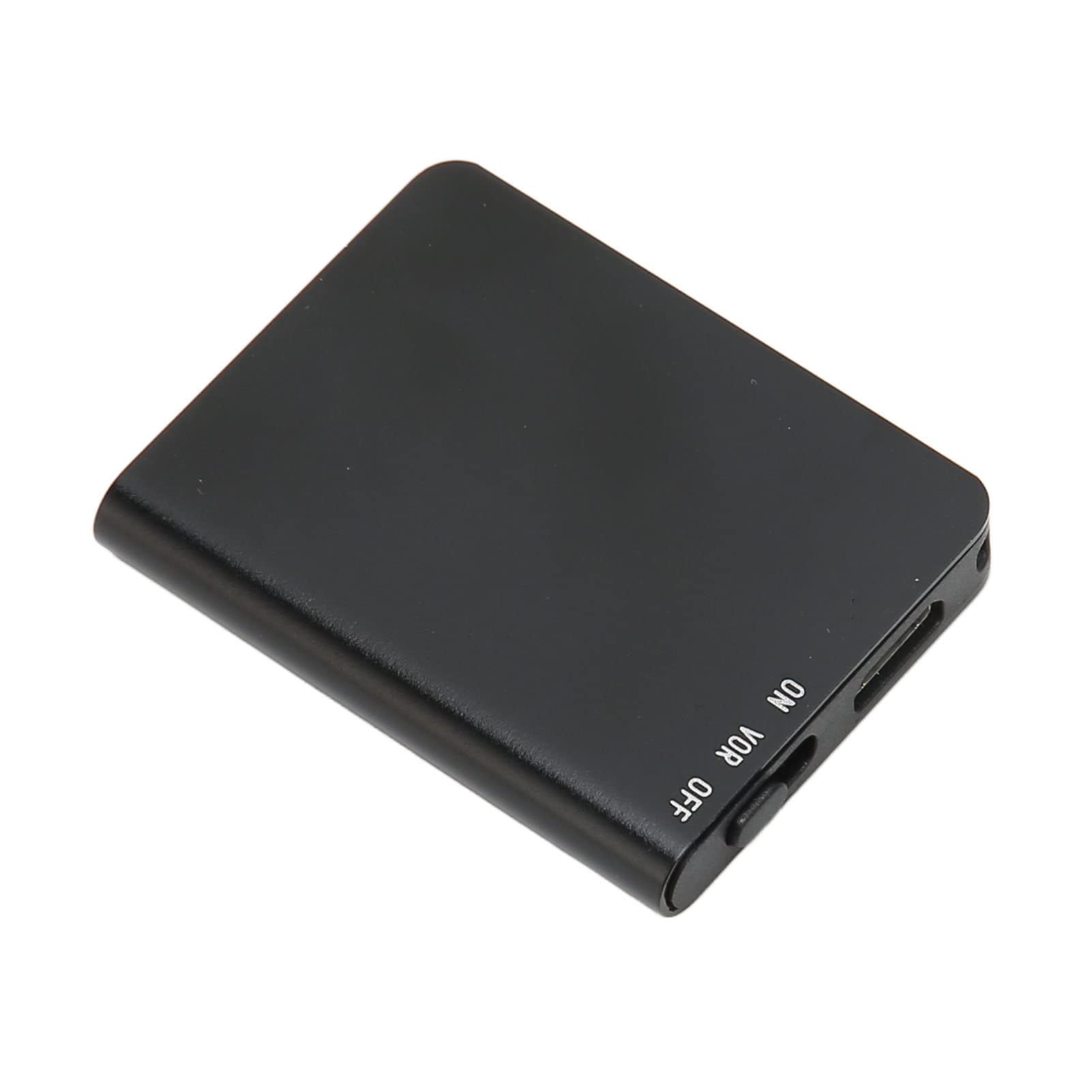 Grabadora de Voz Digital, HD Reducción de Ruido Batería de Larga Duración Smart AI 2 Modos Mini Grabadora de Voz Reproductor de MP3 Mini para Clase para Reunión de Automóvil