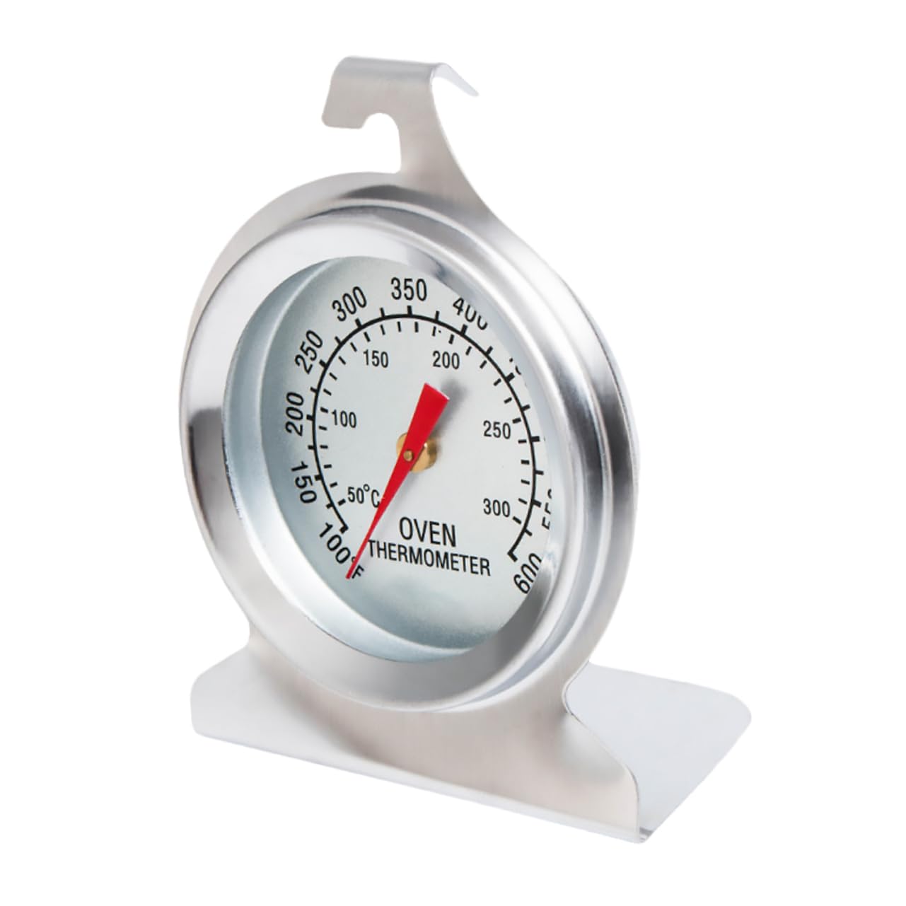 OKUMEYR Stainless Steel Oven Thermometer Accurate Analog Dial Thermometer for Baking Cooking Grilling Compact Design for Ovens Toaster Ovens Smokers and