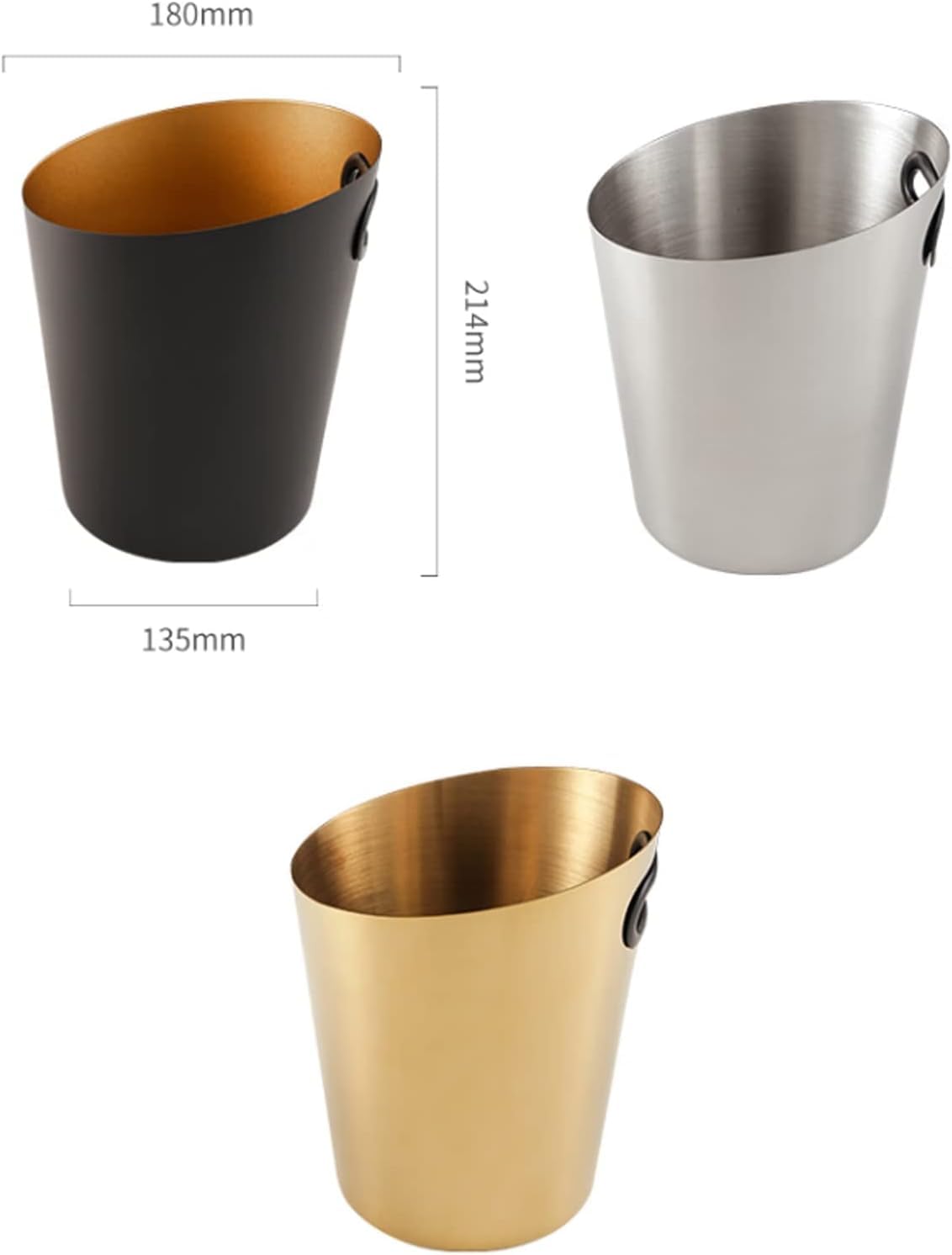 Cubitera Botella Vino Cubo de Hielo de Acero Inoxidable 5L Gran Capacidad Recipiente de Hielo para Vino de champán o Botellas de Cerveza Tina de Almacenamiento para Bebidas