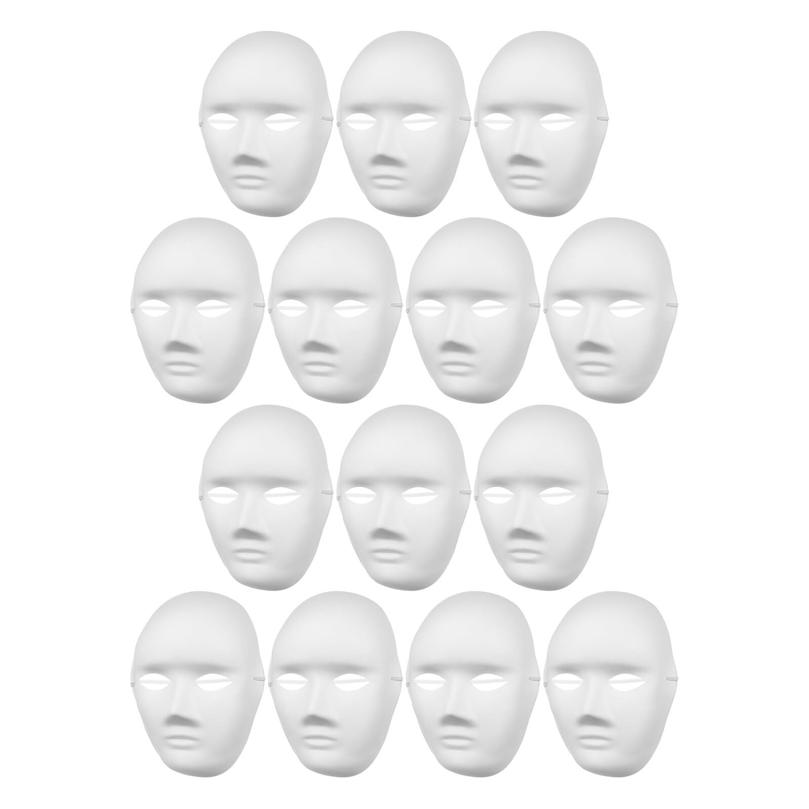Máscaras en blanco para cosplay y fiestas temáticas de disfraces creativos