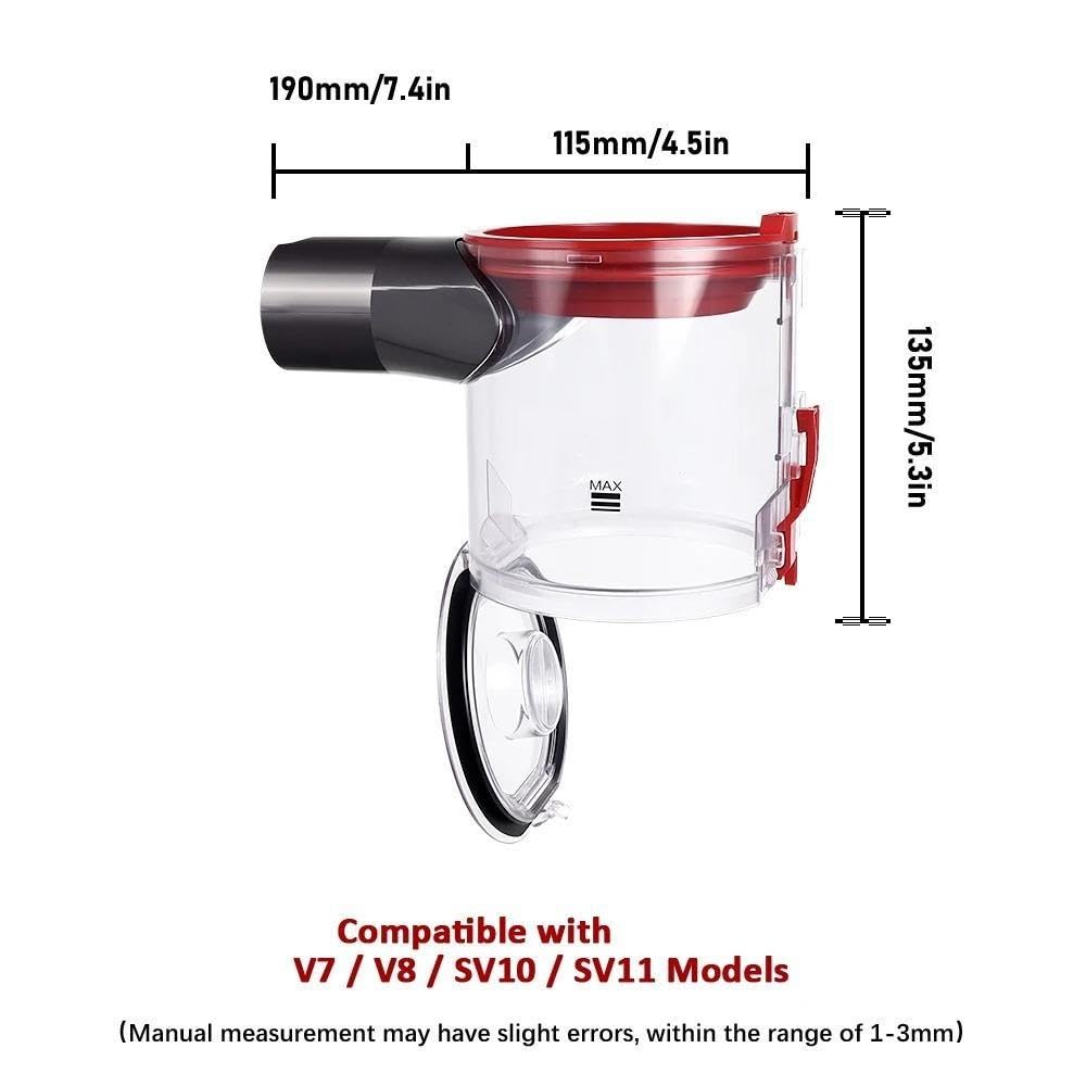 Bucket Pre Post Filter For V7 V8 Handheld Vacuum Cleaner Dust Cup(A set)