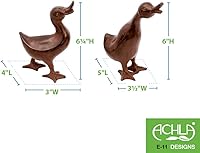 Vista 2 de Achla Designs Par de patitos, estatuas de animales de jardín