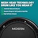 MOSEN MED-X5 Electric Drum Set Mesh Drum Pads, Phone Holder, Sticks, Adjustable cymbals, Kick drum, Headphones, USB MIDI, 260+ Sounds and 30 Drum Kits for Beginner