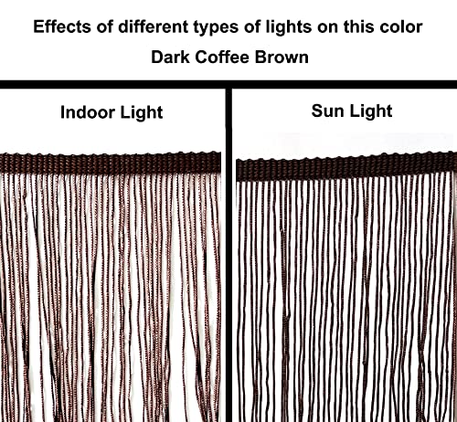Sew Trends 5 Yards Of 6" Long Chainette Fringe Thread Yarn Tassel Trim Braid Fringe For Crafts Sewing And Decor-Dark Coffee Brown #TOP2