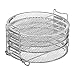 DEHYDRATOR RACK, 5 Tier Dehydratory żywności Stojak, Żywność Klasa 304 Stal nierdzewna, Odłączany, Składany, Do Dehydrat Owoce Mięso Weggie Chips Frytkownicy Air Fryer