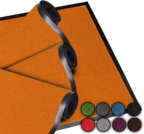 LucaHome Indoor and Outdoor Home Entrance Door Mat | Outdoor Rug for Door Entrance Home, Washable, Padded, Non-Slip, Hallway, Kitchen, Bedroom (Orange, 60 x 80 cm) LucaHome Indoor and Outdoor Home Entrance Door Mat | Outdoor Rug for Door Entrance Home, Washable, Padded, Non-Slip, Hallway, Kitchen, Bedroom (Orange, 60 x 80 cm)