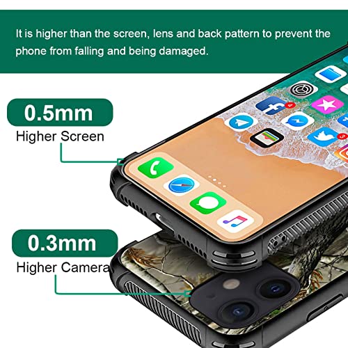 Yesad Compatible with iPhone 11 Case,Real Jungle Camo Soft TPU Bumper Shockproof Tempered Glass Back Cover Case for iPhone 11 by Yesad - Image 4