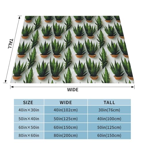 Couverture micro polaire de qualité supérieure plaid lit aloe vera - 3