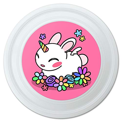 GRAPHICS & MORE Cute Unicorn Bunny Rabbit with Rainbow Flowers Novelty 9
